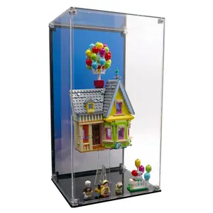 Acrylic Display Case UV Print Compatible with LEGO® 43217 Disney Pixar Up House - Set Not Included