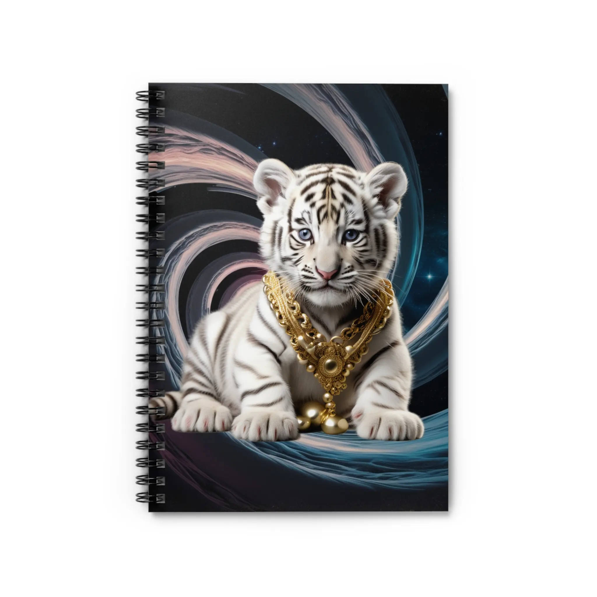 Spiral Notebook - Ruled Line - A cute tiger