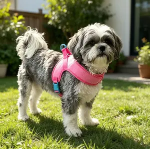 LED Dog Harness - USB Rechargeable Light Up Reflective No Pull Vest for Night Walking, High Visibility Safety Harness for Small/Medium Dogs