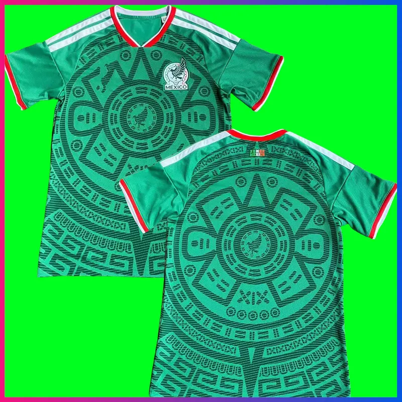 （S-4XL) 2025/2026 Mexico Home Customize Short Sleeve Football Jersey Shirt