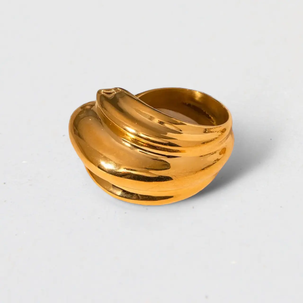 Bold Chunky Ring 18K Gold Plated Chunky Statement Ring, Irregular Chunky Ring, Bold Ring,  Waterproof ring