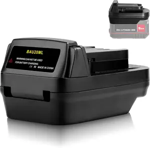 BAU20MIL Adapter for Bauer 20V Lithium Battery Convert to for Milwaukee 18V M18 Power Tools,Battery Adapter for Bauer for Milwaukee Tool(Adapter Only)