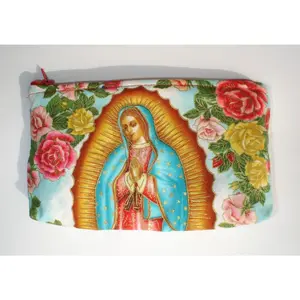 Blue and White Guadalupe Wallet