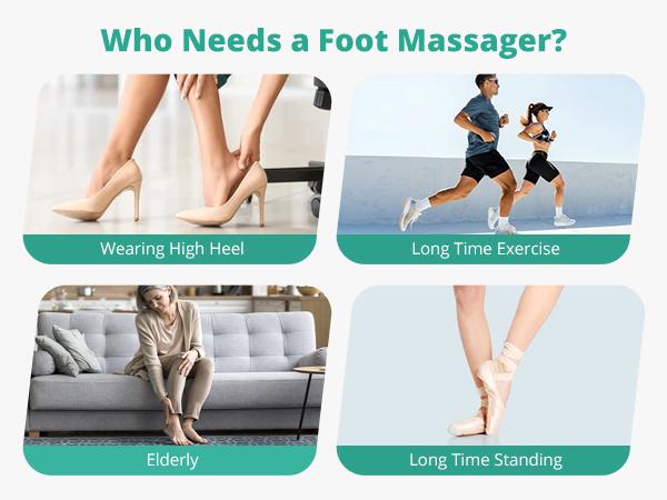 Foot Massager Machine with Heat, Gifts for Women Men,  Deep Kneading Massage,  Multi-Level Settings for Home, Office Use Relaxing Comfort