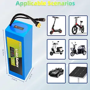 48V Ebike Battery 10Ah Electric Bike Lithium-ion Battery with BMSMotor Scooter,Solar 0-750W