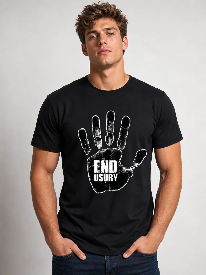 Men's Pure Cotton Shortleeve T-shirt - Vintage Bold Graphic Hand-Print, Casual Tee, Fitted Cut, Artwork Men's Short-sleeve T-shirts