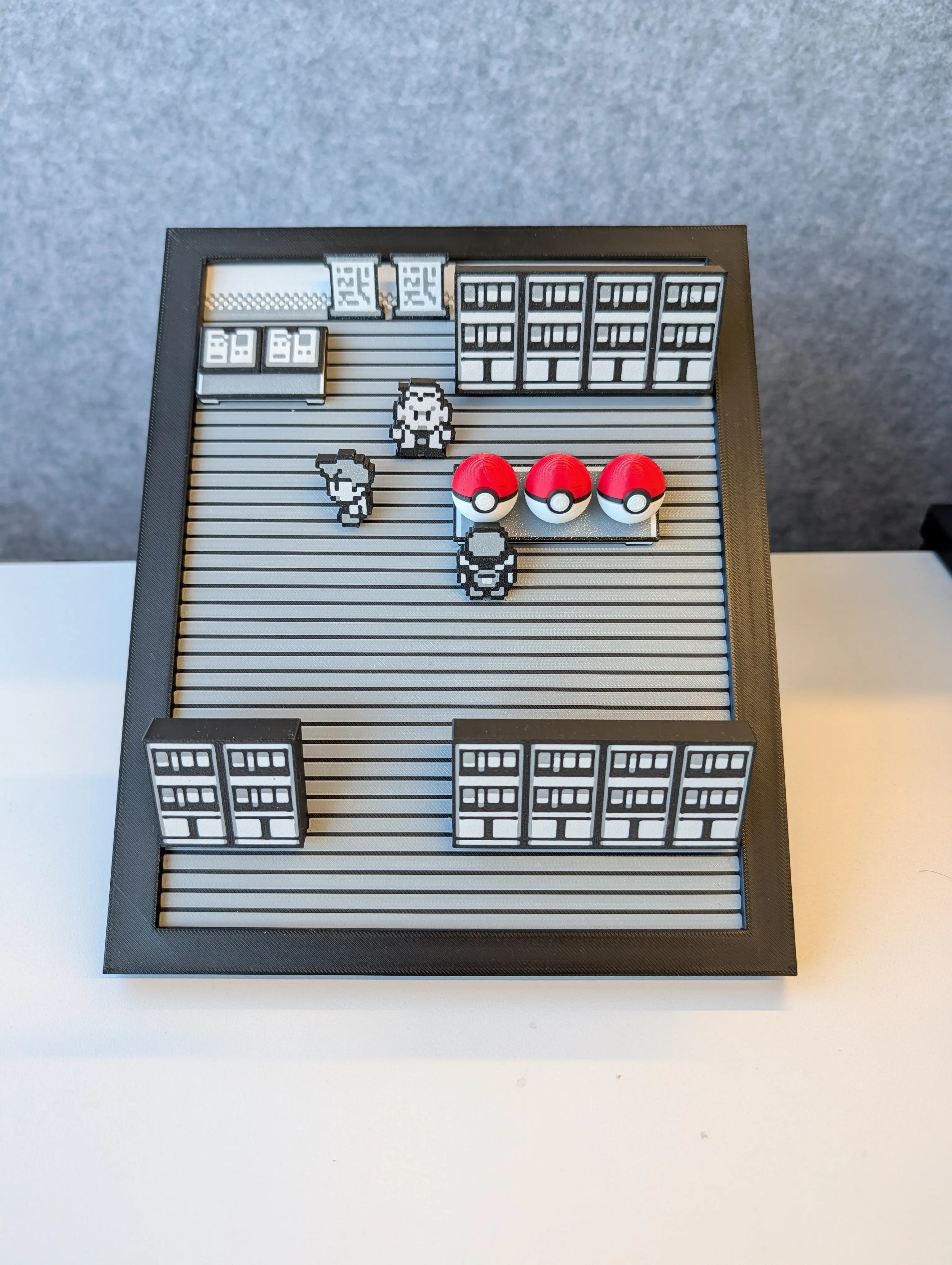 Professor Oaks Choose Your Pokemon Scene Frame | 3D Printed | Decor