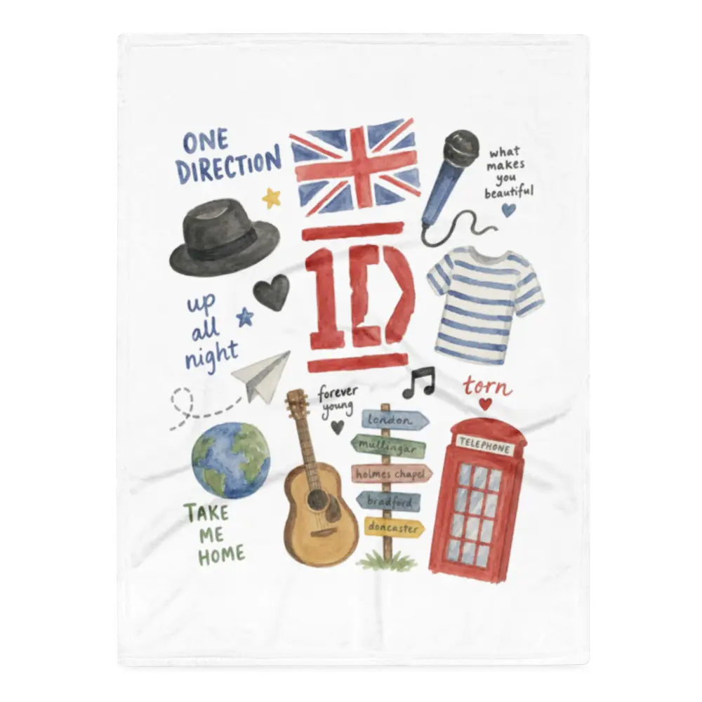 One Direction Throw Blanket
