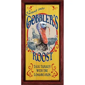 SignMission  14 in. Gobblers Roost Talk Turkey Novelty Sign