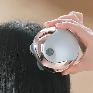 Electric Head Massager, Rechargeable Waterproof Portable Hair Care Tool, Deep Nourishing Massage, Relieves Stress, Suitable for Home or Travel