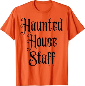 Halloween Haunted Staff Crew Security Pumpkin Patch Mom Dad T-Shirt - Dayahcolber Shop 94B0BHL49QKG