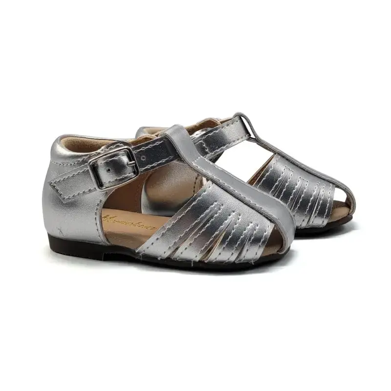 Mamelina Silver Metal Sandal