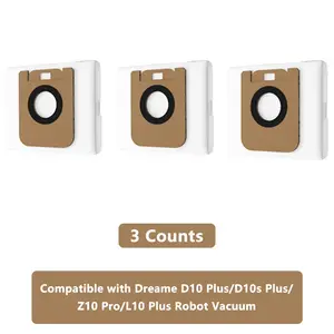 Replacement Dust Bags for Dreame D10 Plus/d10s Plus/z10 Pro/l10 Plus, Compatible Vacuum Cleaner Accessories, Essential Cleaning Supplies