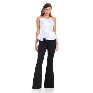 ASHLEYlauren Mikado Peplum Jumpsuit 11875