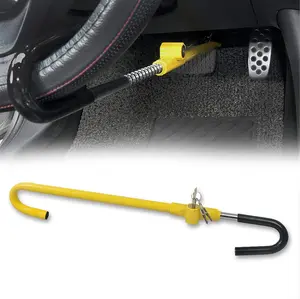 KAYCENTOP Universal Car Steering Wheel to Brake Pedal Lock Device Lock Anti-Theft Auto Security Product Bright Yellow