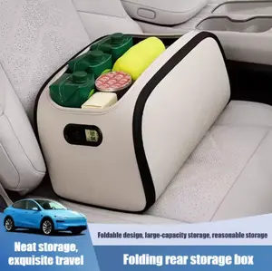 Premium Car Storage Organizer Large Capacity Trunk Box Foldable Cargo Bin Wide Opening Vehicle Interior Accessory SUV Sedan