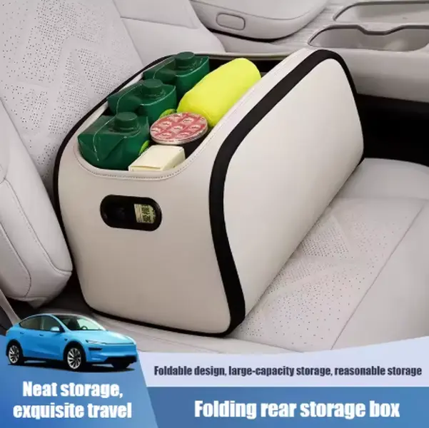 Premium Car Storage Organizer Large Capacity Trunk Box Foldable Cargo Bin Wide Opening Vehicle Interior Accessory SUV Sedan