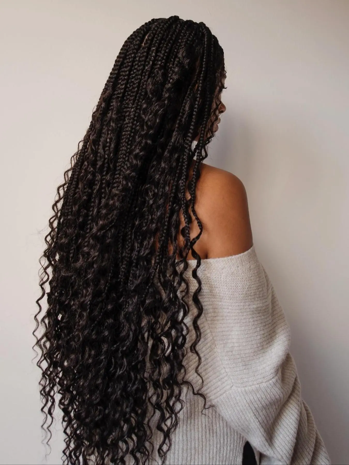 32 Inch Long Deep Wave Braided Lace Wigs for Women, Gorgeous Fashion Fluffy Wigs with Baby Hair Bangs, Bohemian Boho Style Braided Wig, Synthetic Lace Braid Wigs for Party, Daily Use, Synthetic Fiber Wig, Lace Braiding Wig