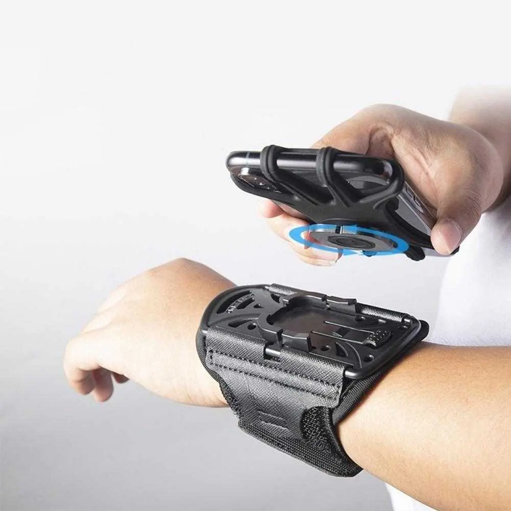 Detachable Rotating Mobile Phone Arm Strap For Outdoor Running, Cycling, And Delivery.Adjustable Phone Holder Band, Universal Mobile Phone hand strap for Outdoor Sports