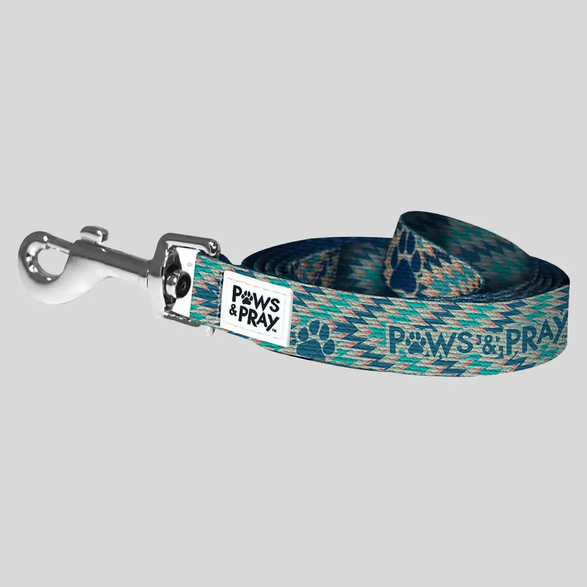 Paws & Pray Inspirational Praying Pet Leash - Wipe Clean Dog & Cat Lead, 60in x 3/4in Size
