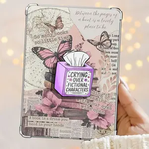Cute Tissue Box Crying Over Fictional Characters Magnetic Kindle Grip Book Lover Cute Kindle Accessories Phone Holder PopSocket Phone Grip Magnetic Pop Socket Phone Grip