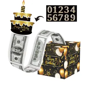 Surprise Birthday Christmas Theme Cash Drawer Gift Box, Holiday Party Atmosphere Decoration Prop, Festive Event Venue Setup, Unique Birthday Gifts