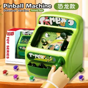 Dino Pinball Machine - 2026 New Fun & Educational Toy for Focus Training Battery-Powered with Sound Effects Perfect for Ages 3-6 Cool Birthday & New Year Gift Idea for Kids Dinosaur Version Fantasy Toys