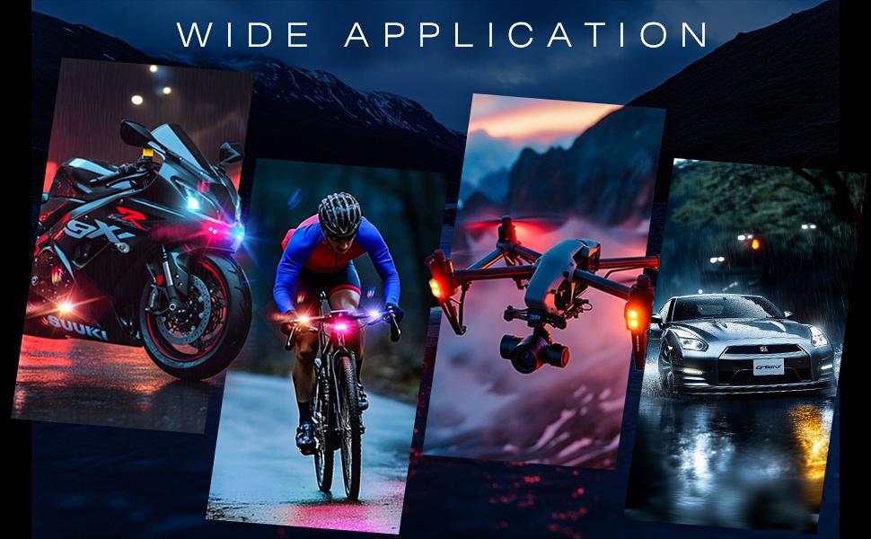 Car LED Light - 8-Color Warning Light Rechargeable Wireless Car Light with Remote Control, Decorative Light for Motorcycle Truck, IP65 Waterproof Car LED Light - 8-Color Warning Light Rechargeable Wireless Car Light with Remote Control, Decorative Light for Motorcycle Truck, IP65 Waterproof