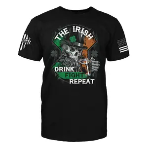 WarriorXII Drink, Fight, Repeat T-Shirt