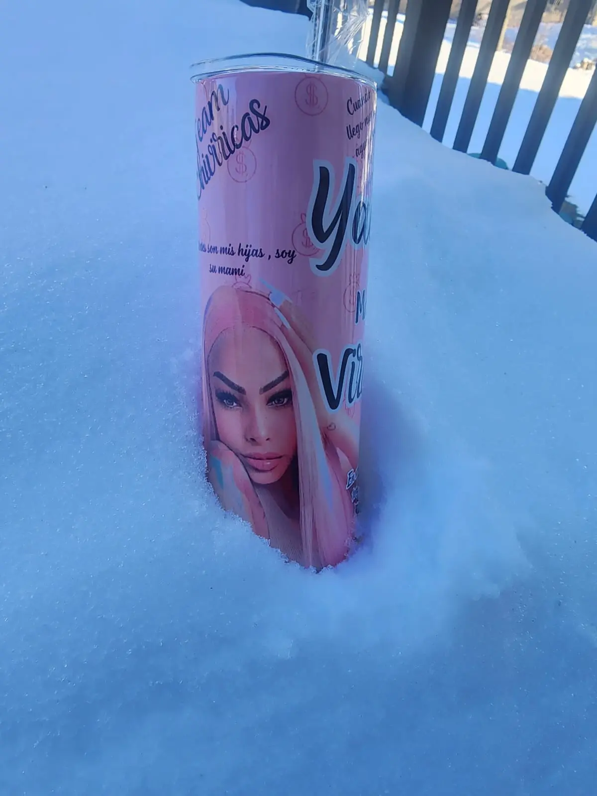 skinny tumbler 20 onz Yailin la mas viral