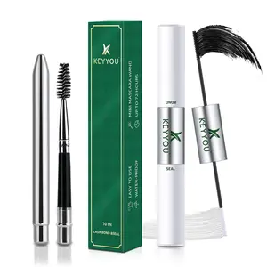 Eyelash Bond & Seal & Brush Set, 2 Counts/set Long Lasting Eyelash Glue & Brush, Professional Eye Makeup Tool for Women & Girls