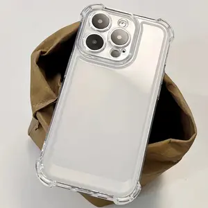 【Four-Corner Protection】Cute Clear Phone Case for Women Girls, Ultra Slim Soft TPU Cover, Shockproof Anti-Drop Protective Case with 4-Corner Bumper, Scratch Resistant & Precise Cutouts, Compatible with iPhone X to 17 Pro Max, Perfect Gift for Her