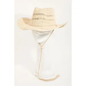 Raye Straw Cowboy Hat in Ivory