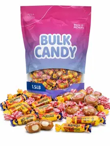 Classic Chewy Candy Trio 1.5 Lbs Old Fashioned Chewy Favorites Goetze's Caramel Creams, Bit-O-Honey, & Mary Jane Vintage Party Bowl Filler Sweet Peanuts Back to School Snacks