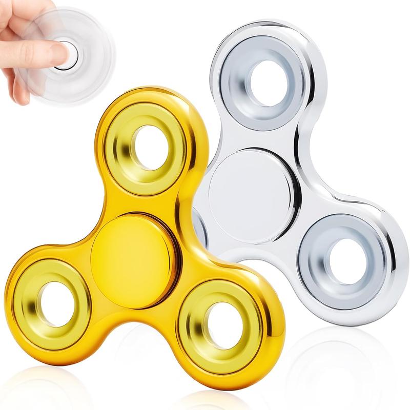 Fidget Spinner, 2 Pack Metal Fidget Spinners Fidgets Toys Anxiety ...
