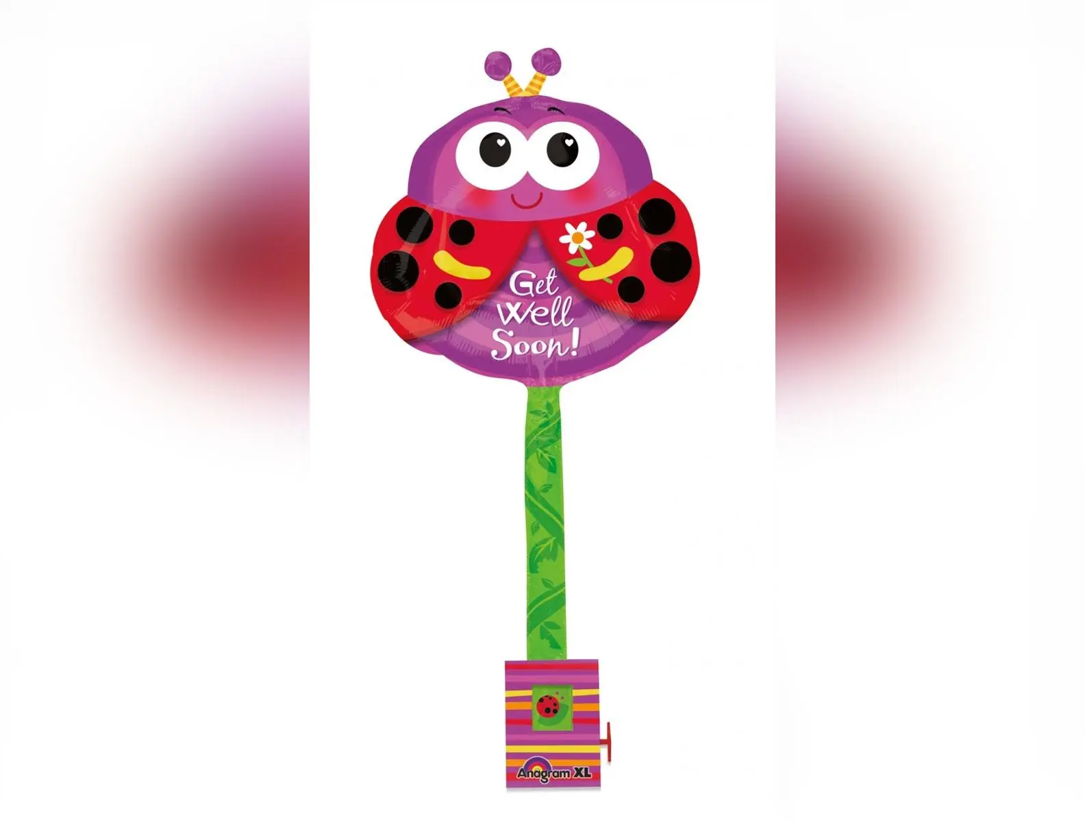 Get Well Soon! Ladybug Uplifter Balloon