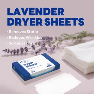 Dryer Sheets 40-Count Static Control Fabric Softener Fresh Scent Laundry Essential laundry detergent cleaning supplies and tools