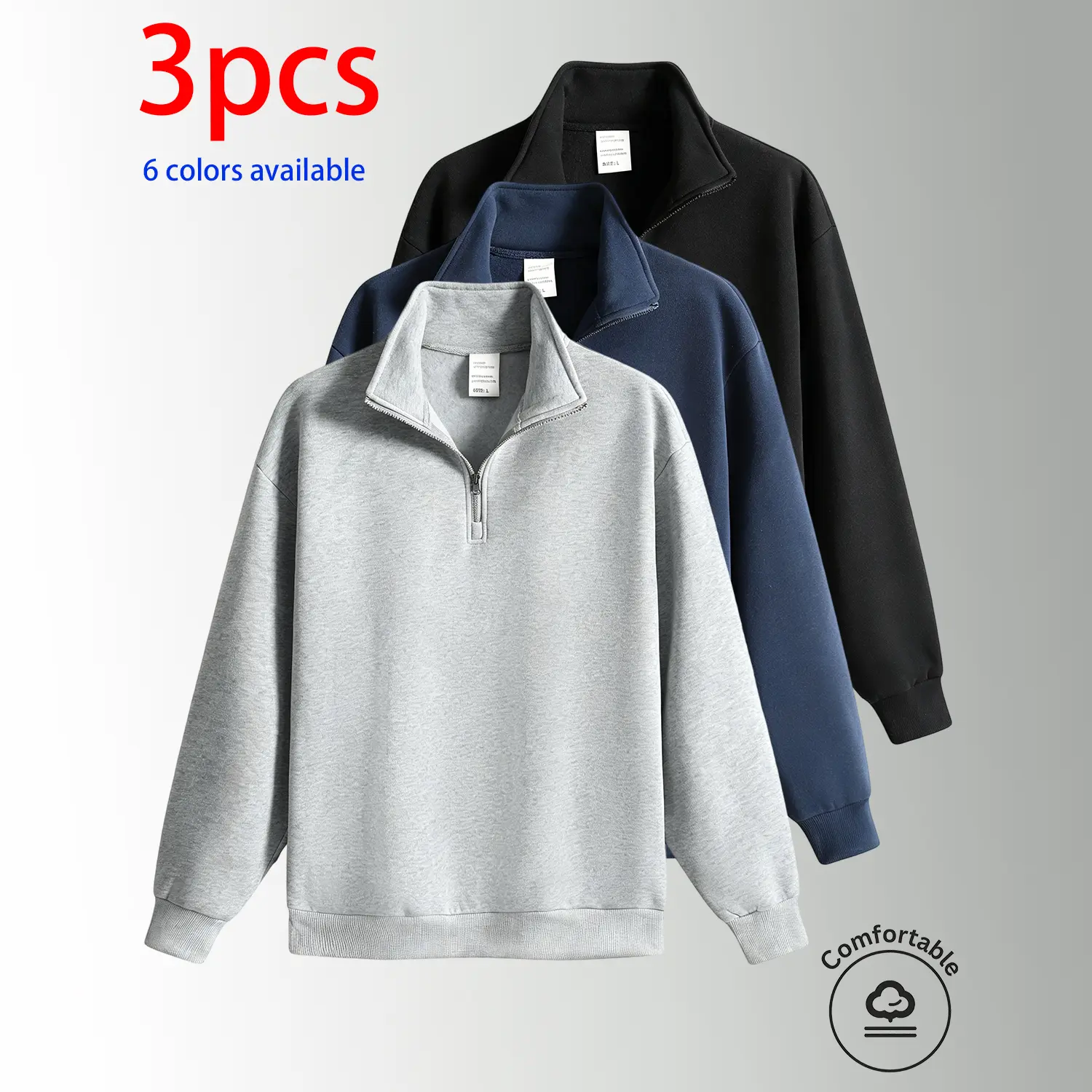 Light Gray + Concealed Blue + Black