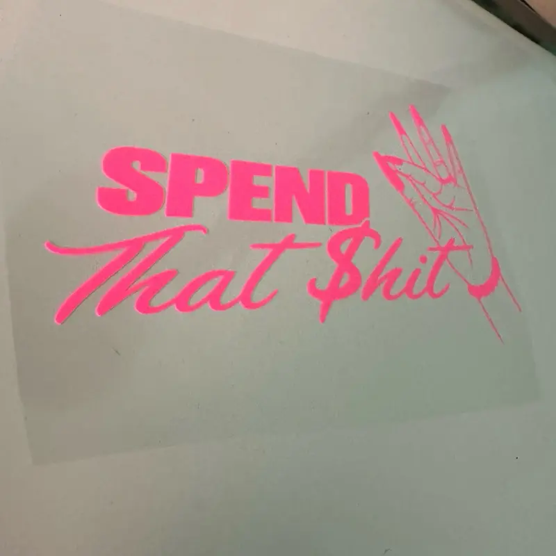 Spend That Shit Decal - Durable, Weather-Resistant Car Sticker for Cars, Trucks, Motorcycles, Windows, Walls - Easy Installation, Unique Customization Touch