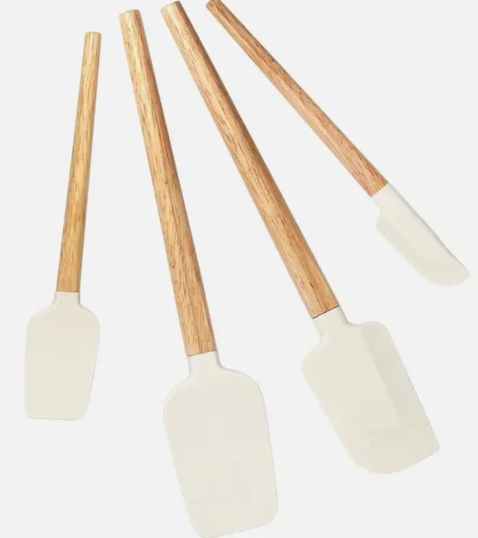 Silicone Spatula Set Kitchen Utensils Nonstick Rubber Spatulas 4 Pcs.