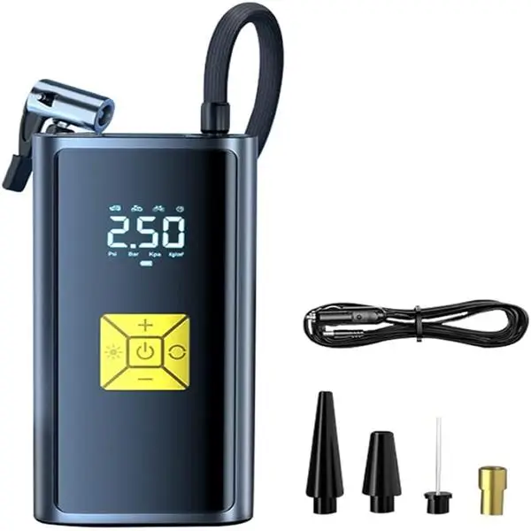 Portable Wireless Car Air Compressor、Electric Air Pump for Inflatable, Portable Air Pump for Car Tires, Mini Air Pump for Car Tire, Moto, Bike, Pool F