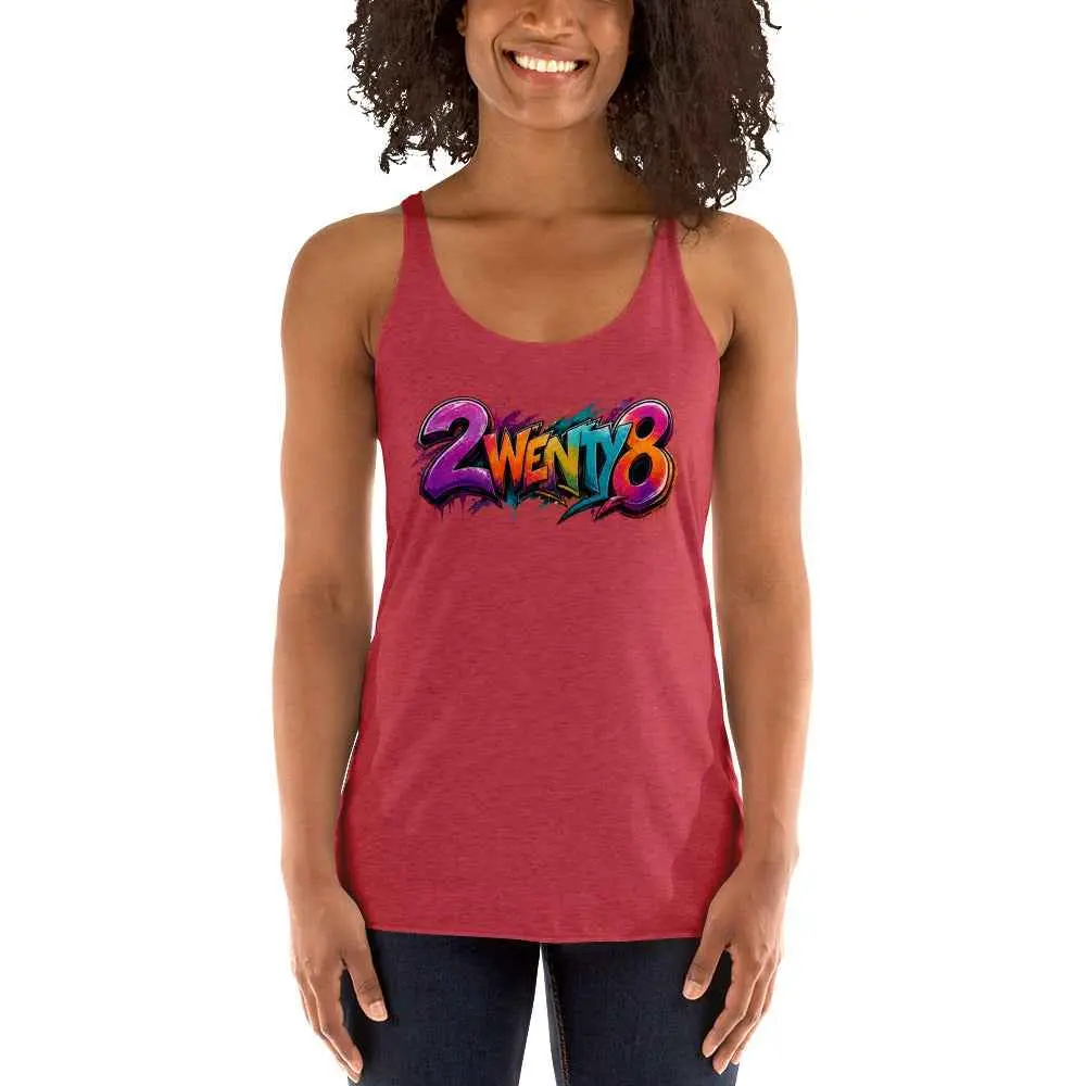 2wenty8 "Spray" Women's Racerback Tank