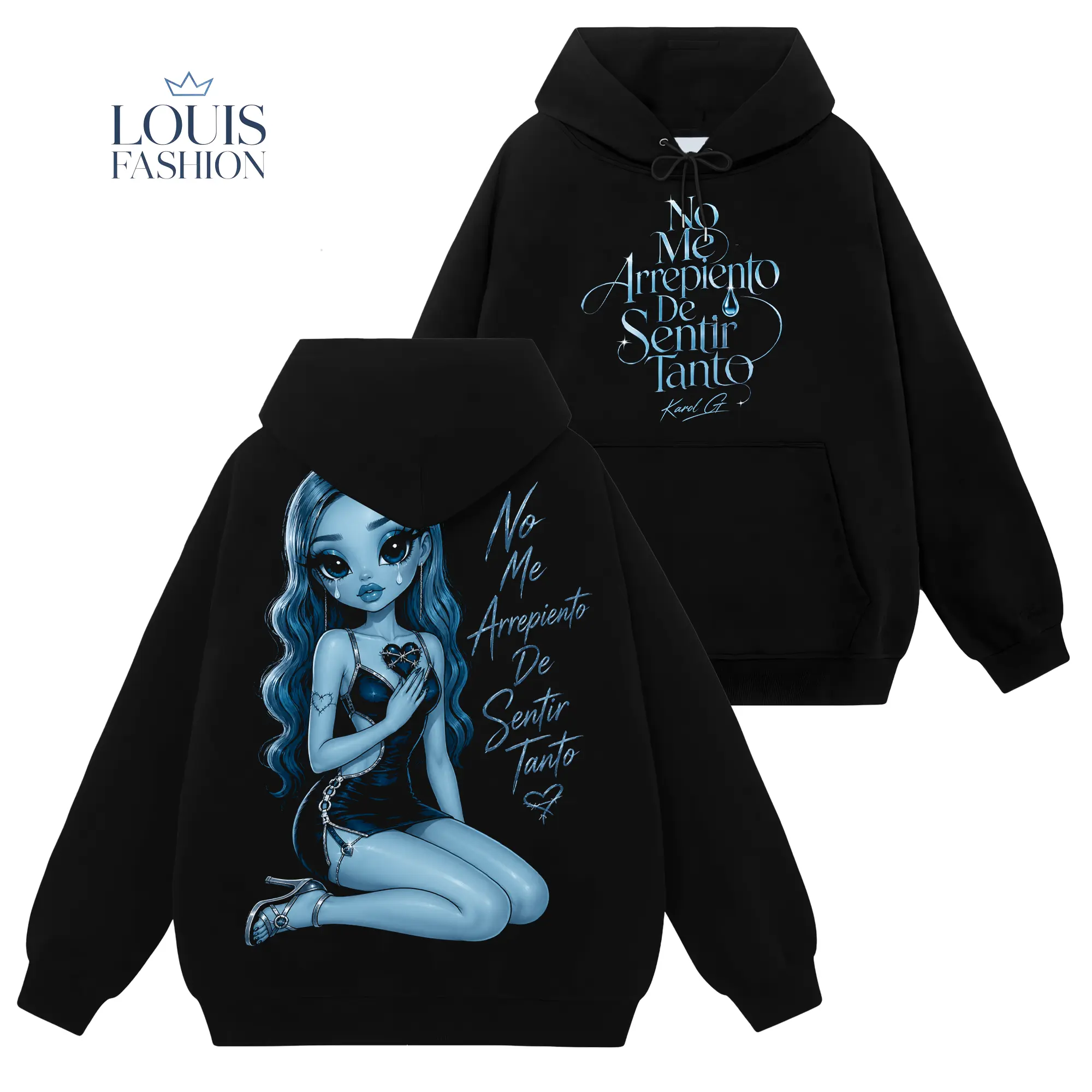 [Louis Fashion] Vintage New Album No Me Arrepiento De Sentir Tanto Karol Graphic Tee - Latina Forever #501 Shirt Tropiqueta 2026 TourGraphic Tee Latin Heritage Concert Merch, Cute Summer Tropical Festival Girl T-Shirt Gift
