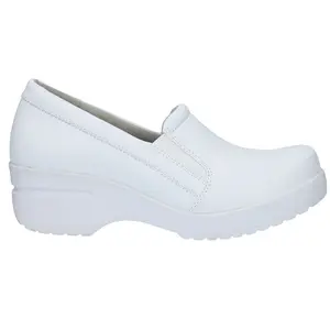 Easy Works by Easy Street Womens Leeza Slip Resistant Soft Toe  Work Safety Shoes Casual - White