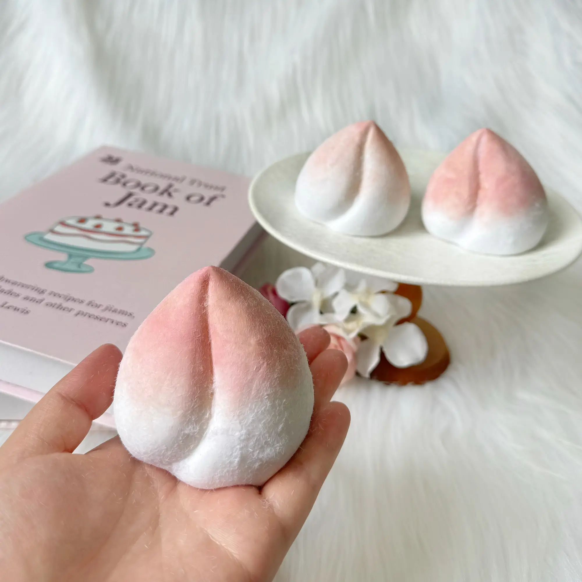 [Classic Squish Texture] 164g Silicone Taba Squishy Peach Stress Reliever Toy - Slow Rebound, Decompression, Fun Squeeze, Christmas & Birthday Gift, Party Use