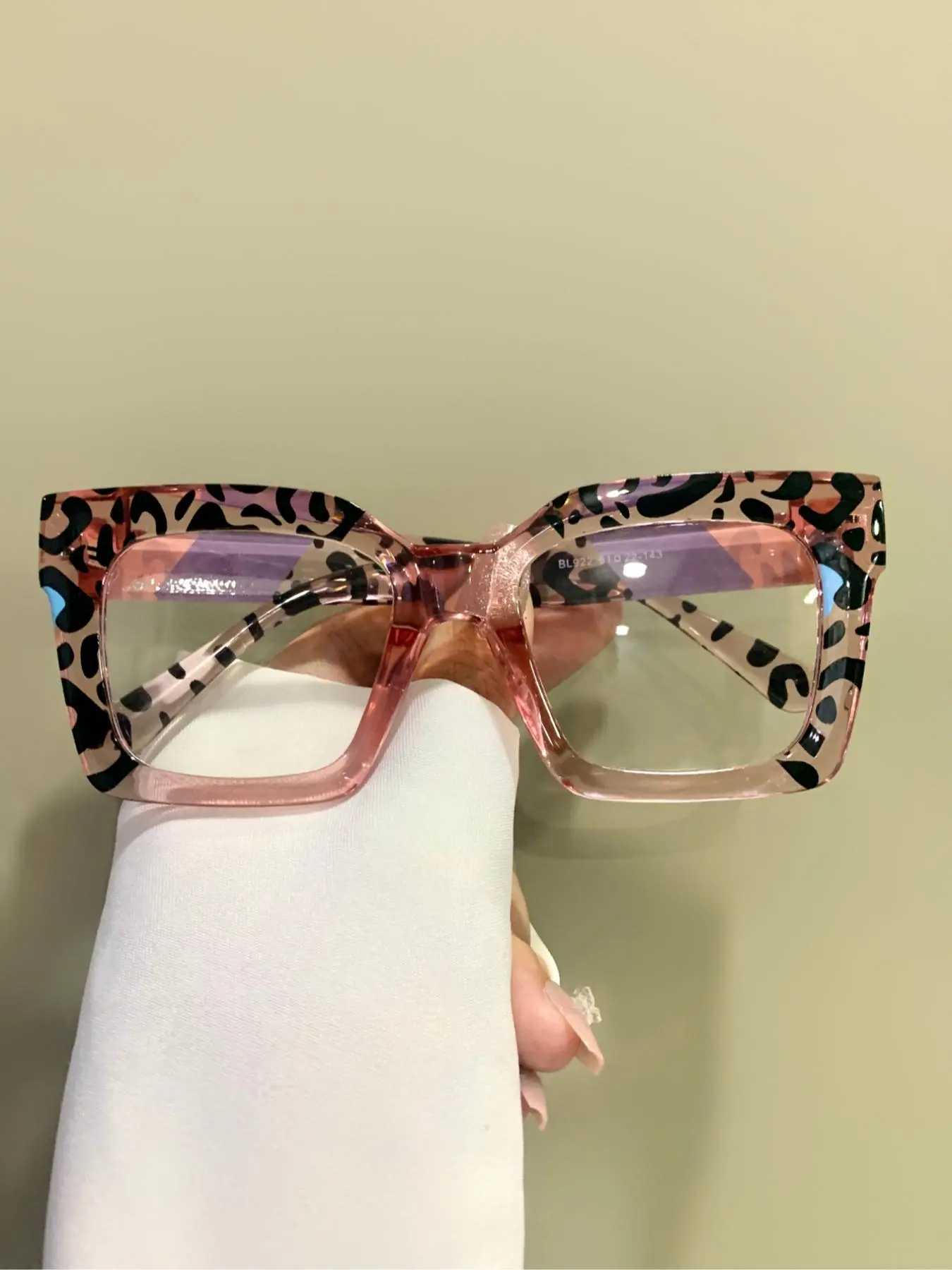 Trendy Leopard/Striped Pattern Eyeglasses, Fashionable Anti-blue Light Eyeglasses for Women & Men, Fashion Eyeglasses for Daily Wear, Square Frame Eyewear, Stylish Square Frames, Casual Stylish Glasses