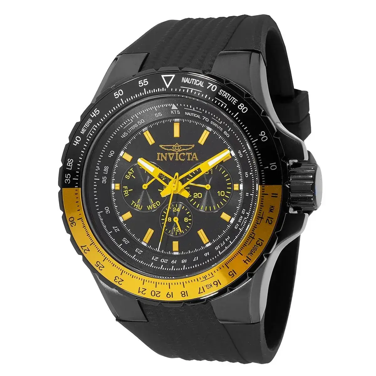 Invicta Aviator Skyshock Men's Watch Automatic - 50mm, Black