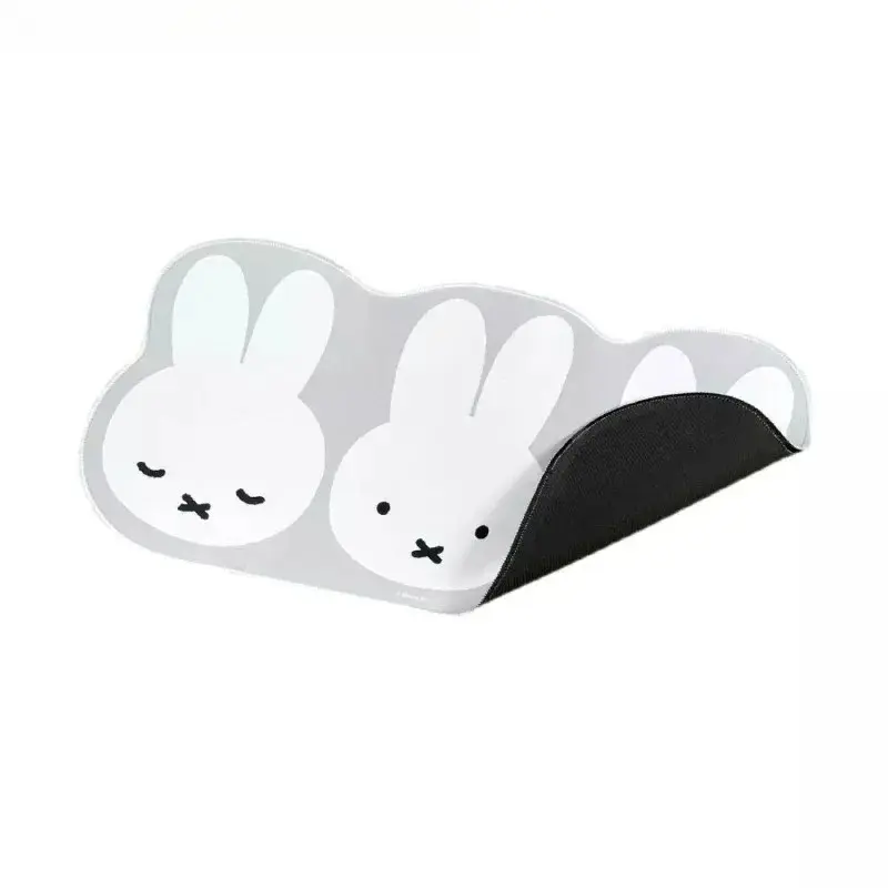 Kawaii Miffy Mouse Pad Cute Cartoon Rabbit Office Desk Mat with Non-Slip Base​ for Students & Office Workers Cute Fresh Design