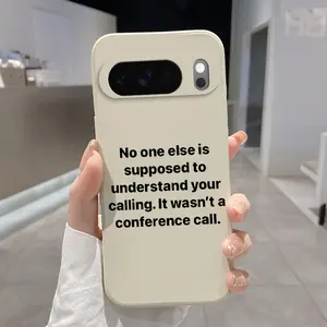 Rounded Edge TPU Phone Case for Google Pixel 10 9 XL 8 7 Pro A Solo Calling Essence Pattern Drop Protection Shockproof Soft Liquid Silicone Smartphone Cover