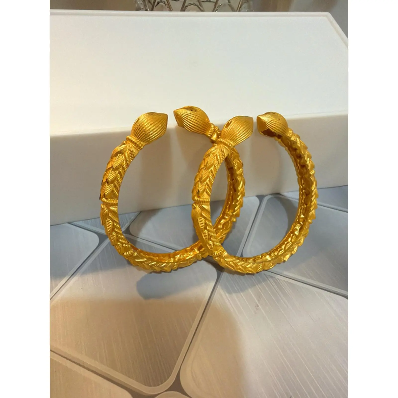 Gold Tone Kaadey Bungey Bangle for Special Occasions - Elegant Design for Women